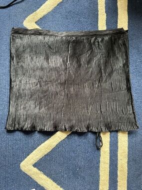 Black Pleated Mini Skirt